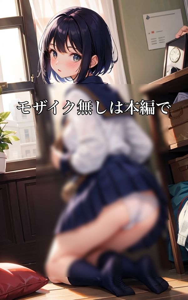 サンプル画像4:今日はスカートの中パンツだけだよ(AIもてなす工房) [d_374570]