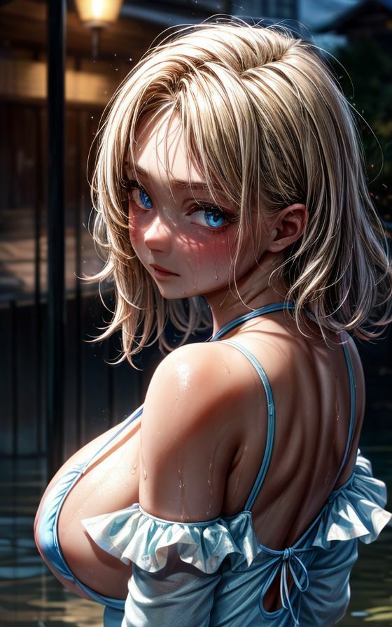 サンプル画像1:小麦色の巨乳(AIイラストラボ) [d_374615]