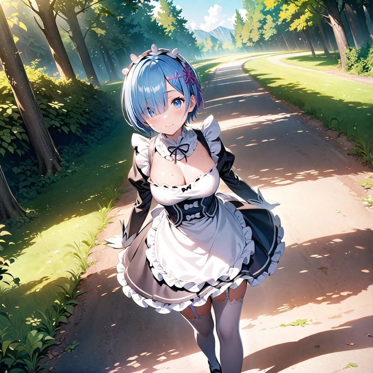 サンプル画像1:ハゲギアス！！ STAGE 5 エロかわ巨乳メイドのレ〇を待ち伏せ、からのギアスかけて野外で青姦しまくる！！(ハゲギ〇ス) [d_374626]