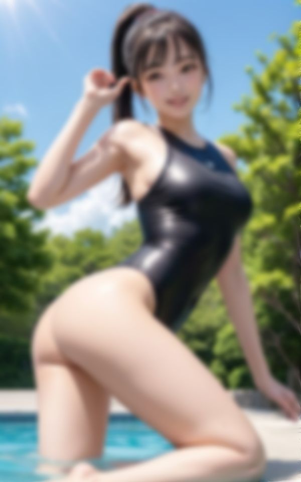 サンプル画像4:きわどい水着で色仕掛けしてきた水泳部の先輩(えいあい出版) [d_374770]