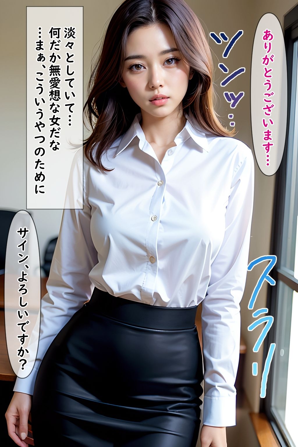 サンプル画像1:催●宅配便8:秘書編〜産地直送、あのコの子宮に新鮮ザー●ンをお届け(官能マンガ（Mスタジオ）) [d_374842]