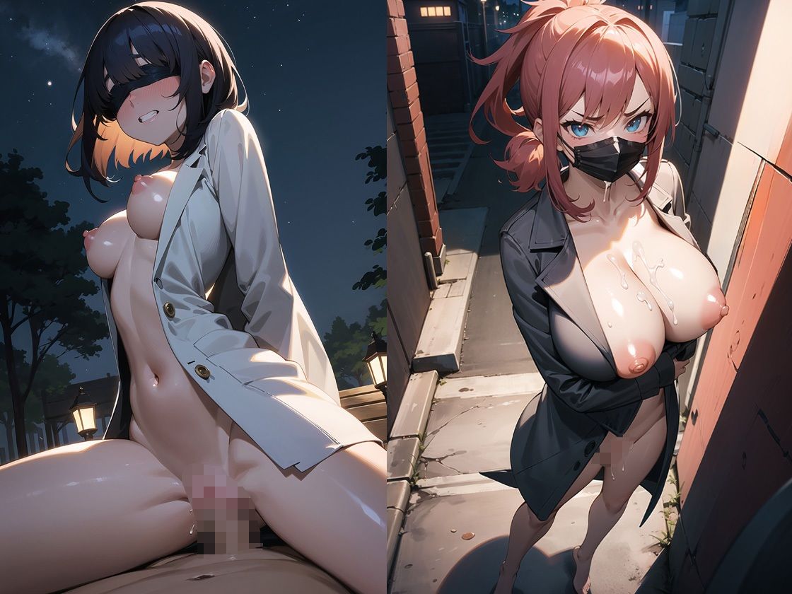 サンプル画像3:【4K高画質】ドM彼女と夜のお散歩(猫パンチ) [d_374945]