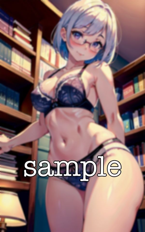 サンプル画像1:図書館で痴女が下着露出！静かな図書館で知的な美女と激しくイケないこと・・・(monsterX) [d_375044]