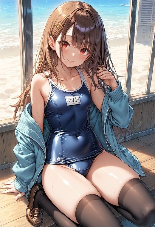 南の島の女子校生はスク水登校が常識ですのサンプル画像 6