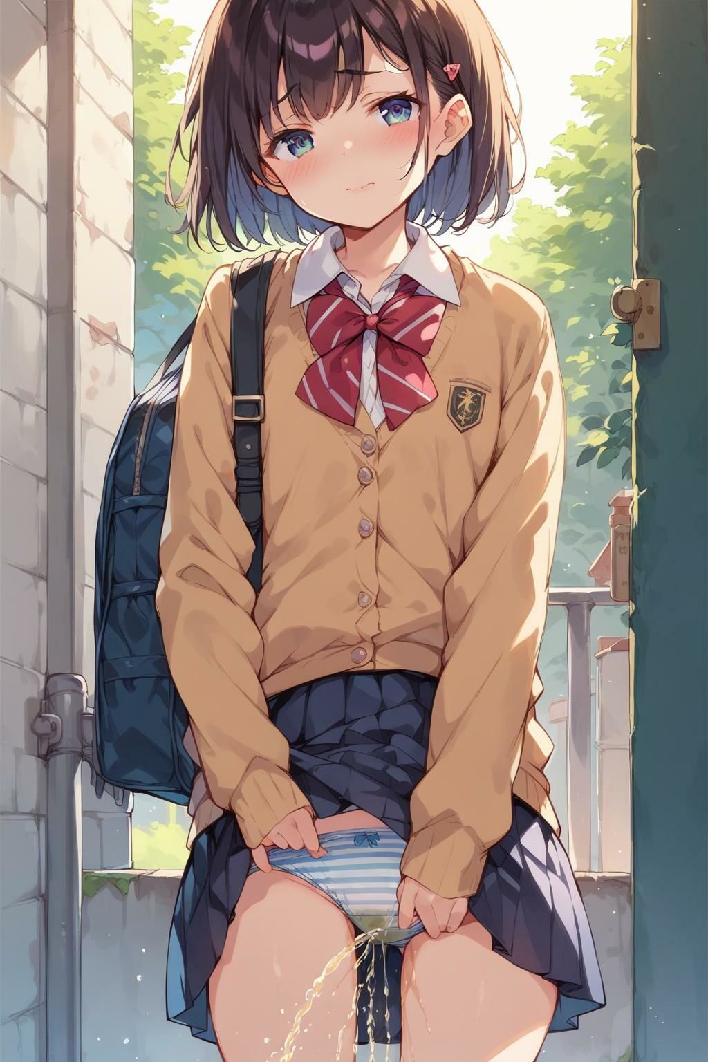 サンプル画像3:【女子校生のパンティ2】前からおもらし(AI_Shiteru) [d_375136]