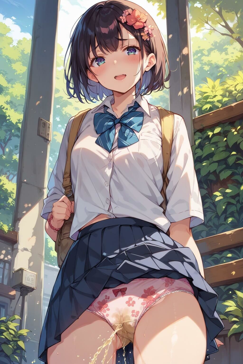 サンプル画像4:【女子校生のパンティ2】前からおもらし(AI_Shiteru) [d_375136]