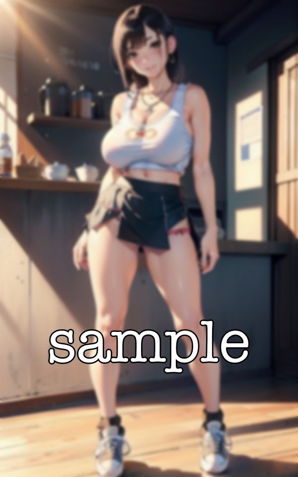 サンプル画像2:カフェ店員〜Gカップの店員がノーブラだったコレクション〜エロいタンクトップの激可愛い店員に恋をした・・・(童顔巨乳ゴリラ) [d_375142]