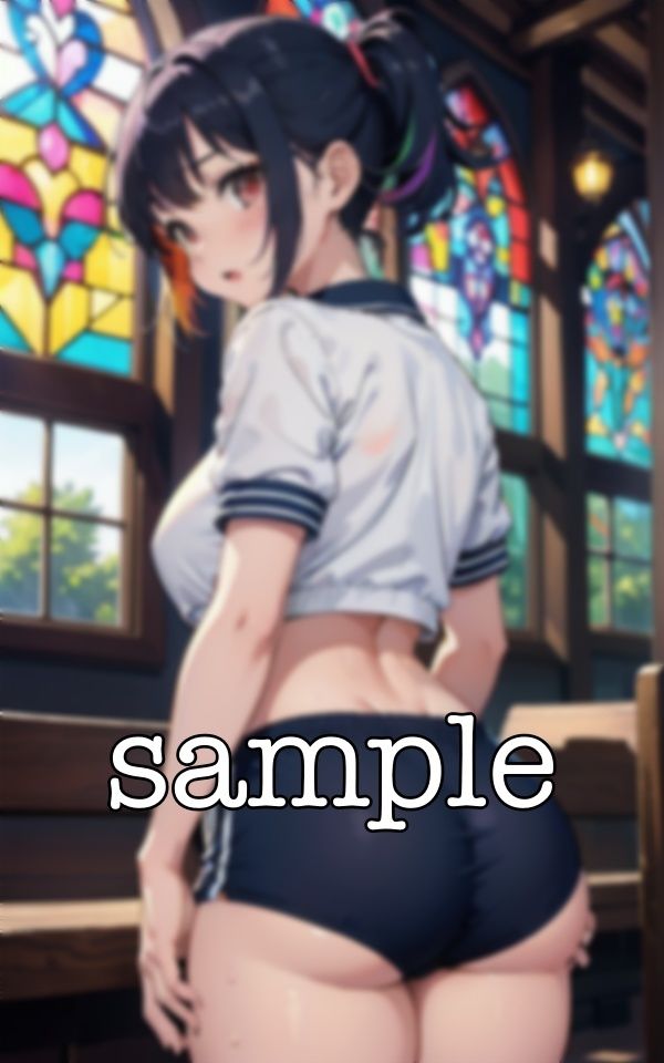 サンプル画像2:体育館で援交スペシャル！JKのブルマ姿を体育館で援交の撮影で使用する・・・(くぱぁの国王) [d_375143]