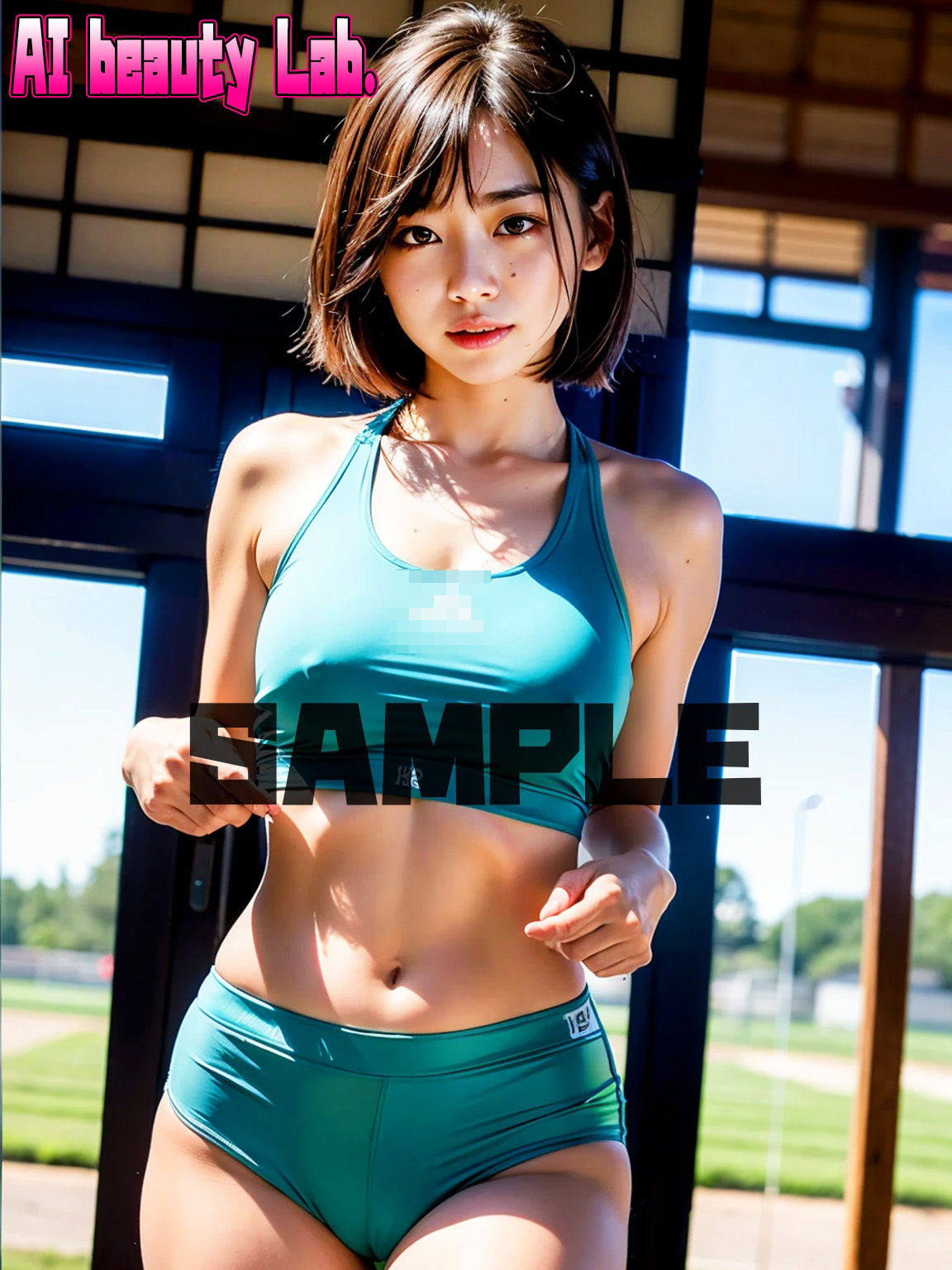 サンプル画像4:ドスケベな陸上女子(AI beauty Lab.) [d_375178]