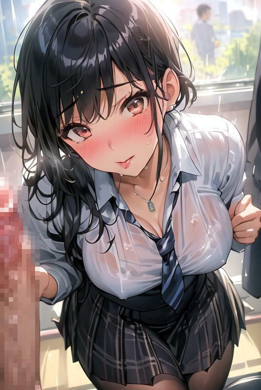 サンプル画像4:【はだかの幼馴染】 日常とは異なる風景が広がる教室 いつからこうなったんだろう・・ 君の湿ったYシャツが 色っぽいくて仕方がない ＃6(美女の親指) [d_375385]