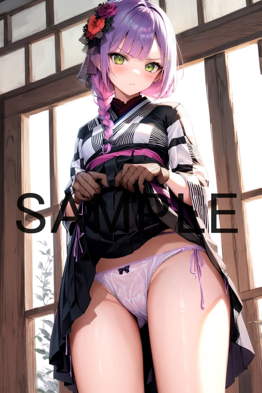 サンプル画像3:不機嫌そうな顔でパンツを見せてもらう【ホロ〇ン】(Rana) [d_375494]