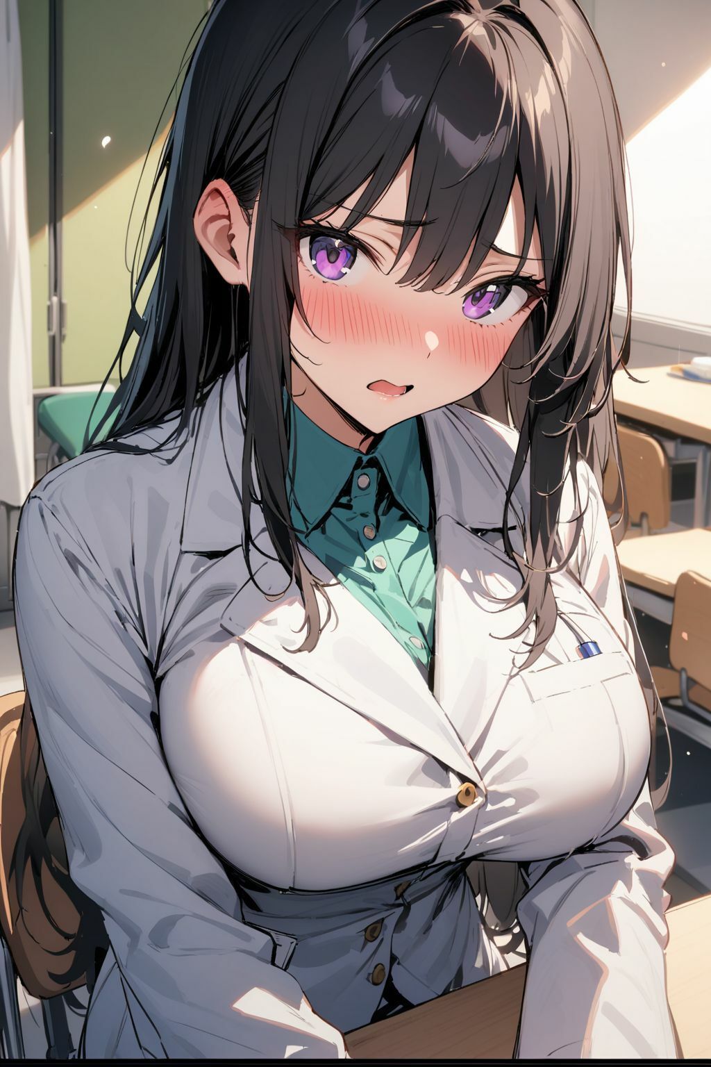 サンプル画像1:下着がエロい保健室の先生と禁断のスクールSEX(肉欲の園) [d_375548]