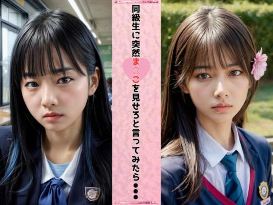 サンプル画像1:同級生にまんこを見せてとお願いしてみた(ai同人作家界の風雲児) [d_375568]