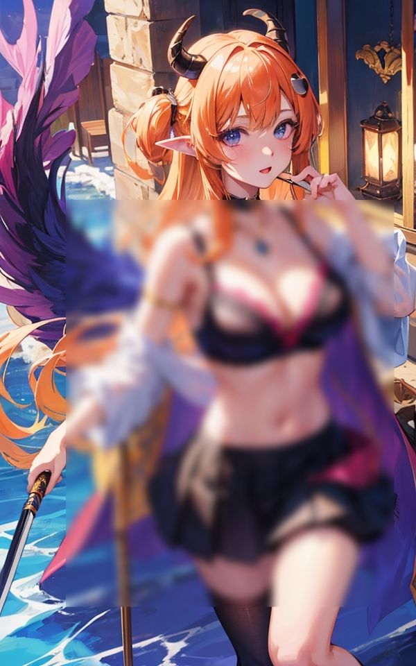 サンプル画像1:私がお相手してあげる(淫乱騎士) [d_375579]