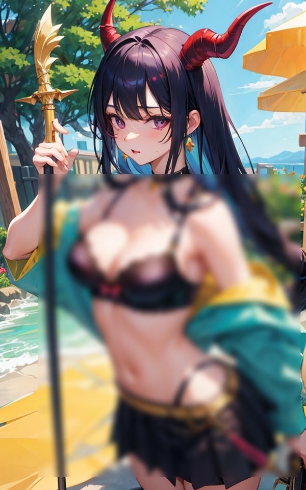 サンプル画像2:私がお相手してあげる(淫乱騎士) [d_375579]