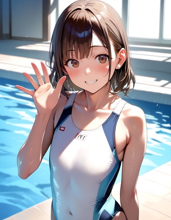 サンプル画像1:ちっぱいハートStories 朝比奈千羽 〜プールH編〜(A.IZEN) [d_375581]