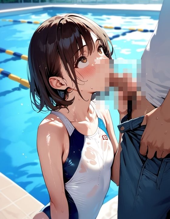 サンプル画像2:ちっぱいハートStories 朝比奈千羽 〜プールH編〜(A.IZEN) [d_375581]