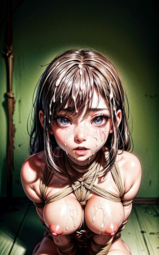 サンプル画像2:悲痛な表情で助けを求める女(AIイラストラボ) [d_375658]