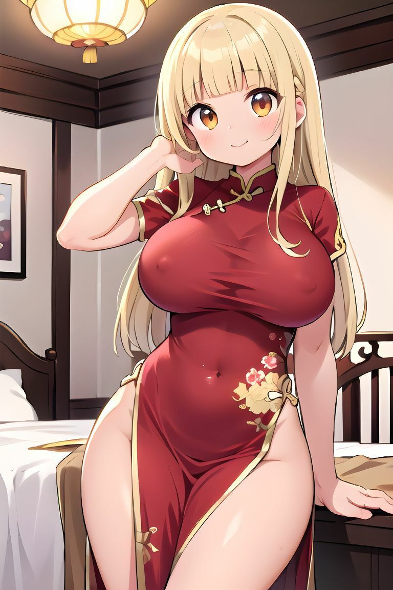 サンプル画像2:ロリ巨乳チャイナ娘のえっちなゆうわく(しみしみ) [d_375668]