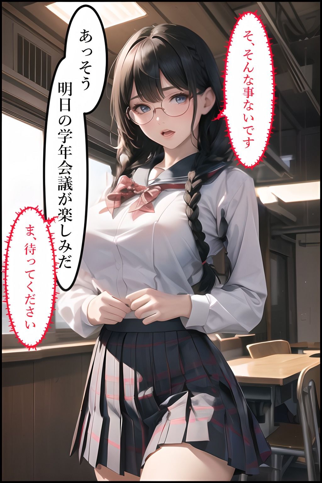 サンプル画像2:眼鏡女子校生を孕ませる(鶏五目20240206) [d_375682]