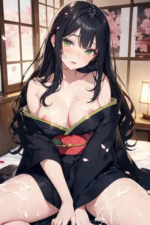 サンプル画像6:虹かけ誌 レモン白書オマージュ2桜の花散るお庭で(九情承太郎商店) [d_375734]