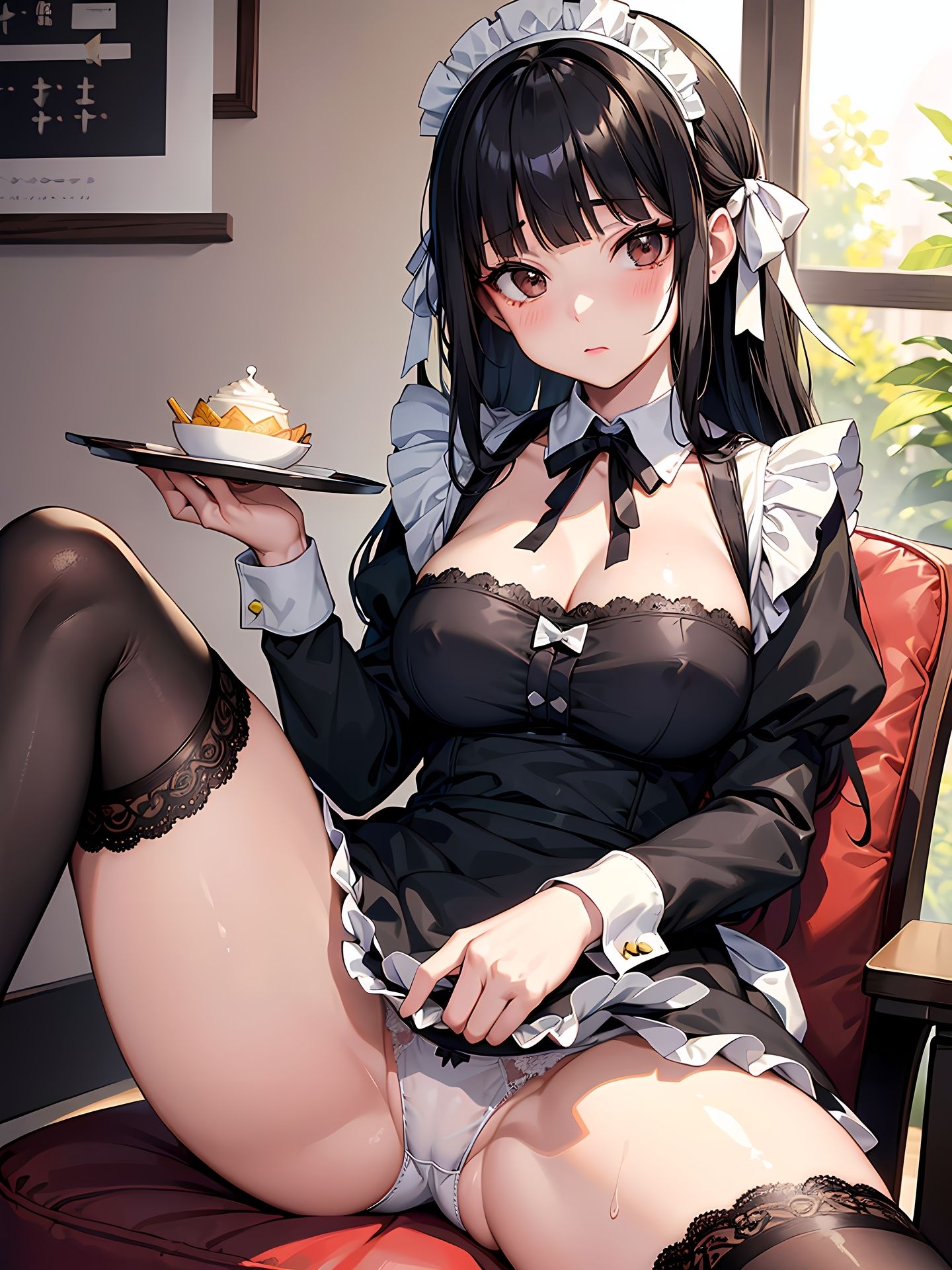 サンプル画像6:露出プレイに目覚めた巨乳箱入りお嬢さまのCG集(妄想サチュレーション) [d_375742]