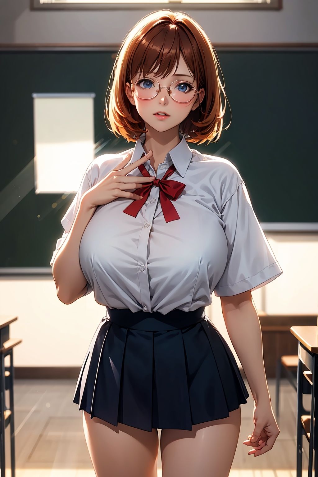 サンプル画像2:むちむちメガネ娘 学園隷奴編 3(弩雷電) [d_375925]