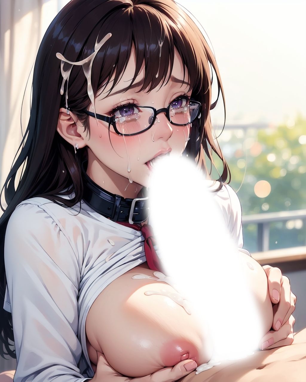 サンプル画像6:むちむちメガネ娘 学園隷奴編 3(弩雷電) [d_375925]