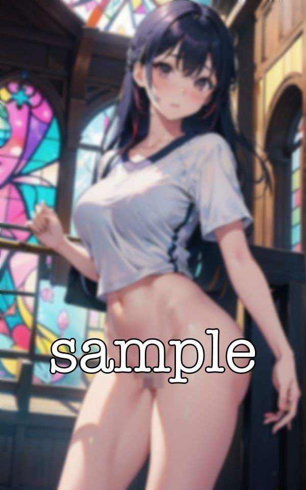 サンプル画像2:禁断の教会セックス！ブルマ姿で禁断のいけないえちえちセックス！(コントラスト企画) [d_375941]