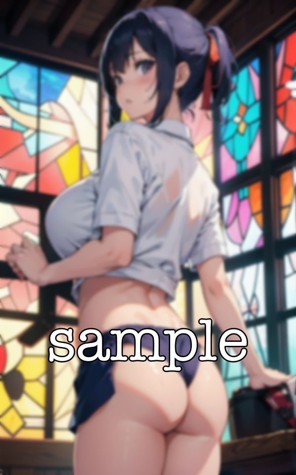 サンプル画像3:禁断の教会セックス！ブルマ姿で禁断のいけないえちえちセックス！(コントラスト企画) [d_375941]