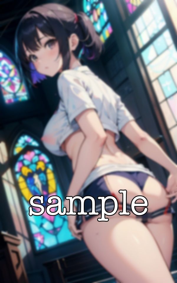 サンプル画像5:禁断の教会セックス！ブルマ姿で禁断のいけないえちえちセックス！(コントラスト企画) [d_375941]