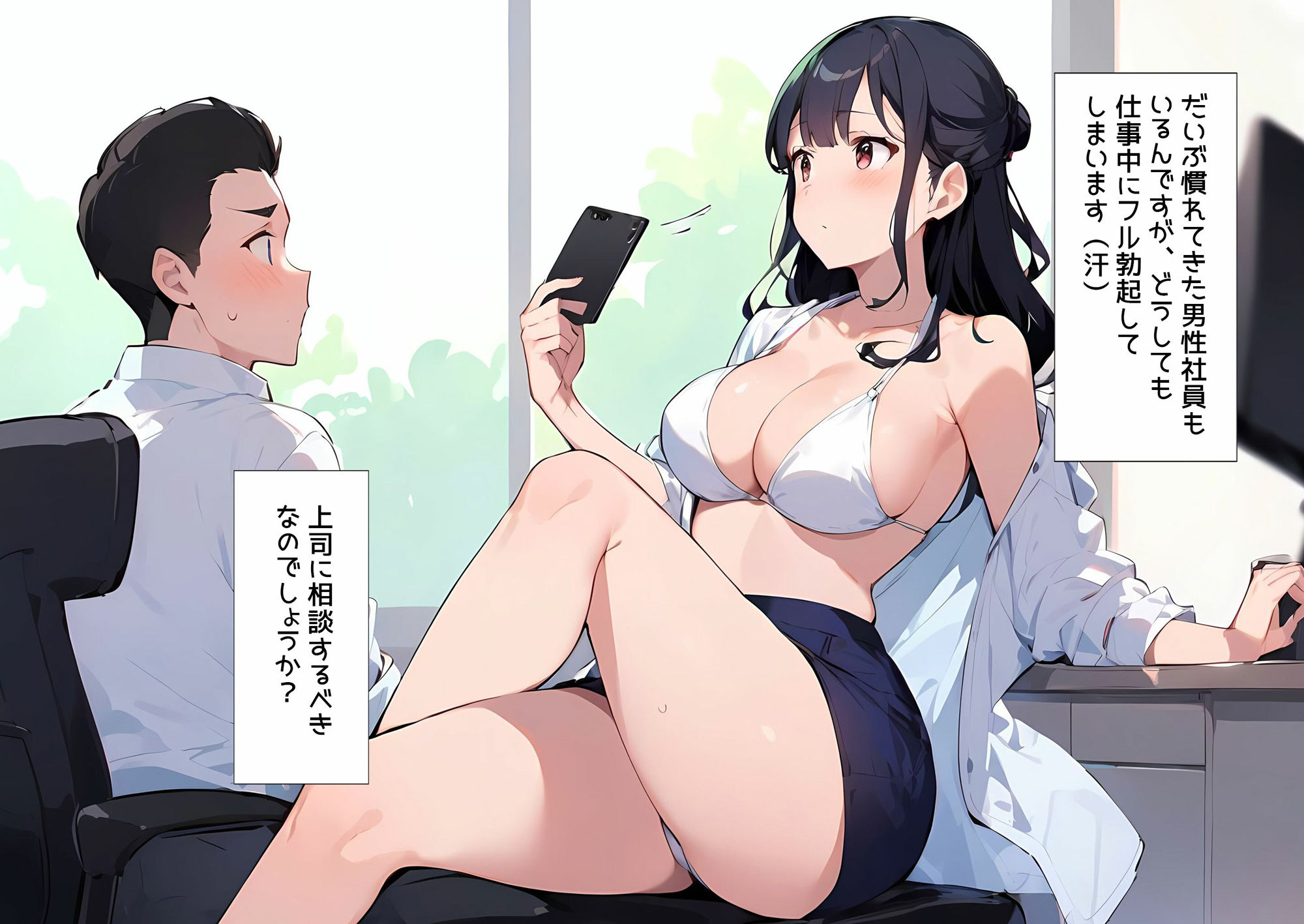 サンプル画像4:【金曜日は水着勤務】露出が多すぎるOL女子社員様達のいる素晴らしい職場(日替わりさん) [d_375955]