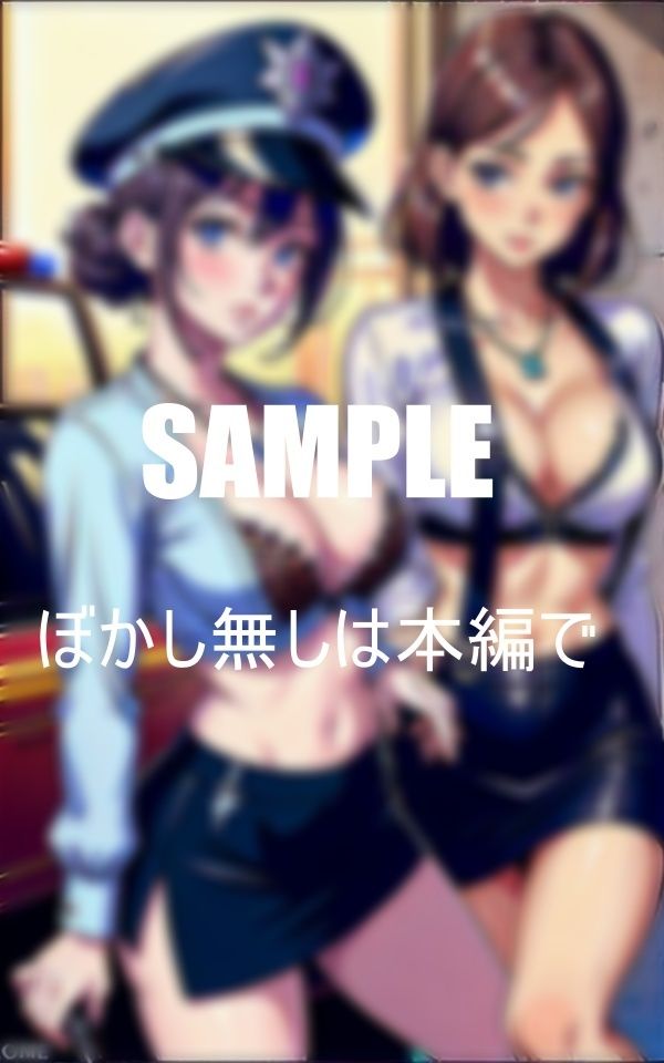 サンプル画像3:淫乱過ぎる女性警察官たちパトカー の中でも欲求不満大爆発濡れ濡れのオ○○コ(AI美女LABO.6) [d_376063]