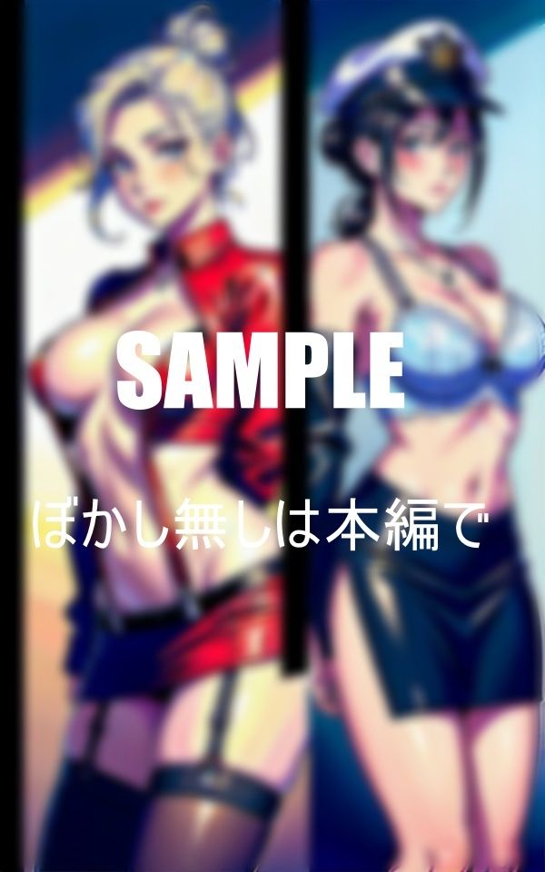 サンプル画像6:淫乱過ぎる女性警察官たちパトカー の中でも欲求不満大爆発濡れ濡れのオ○○コ(AI美女LABO.6) [d_376063]