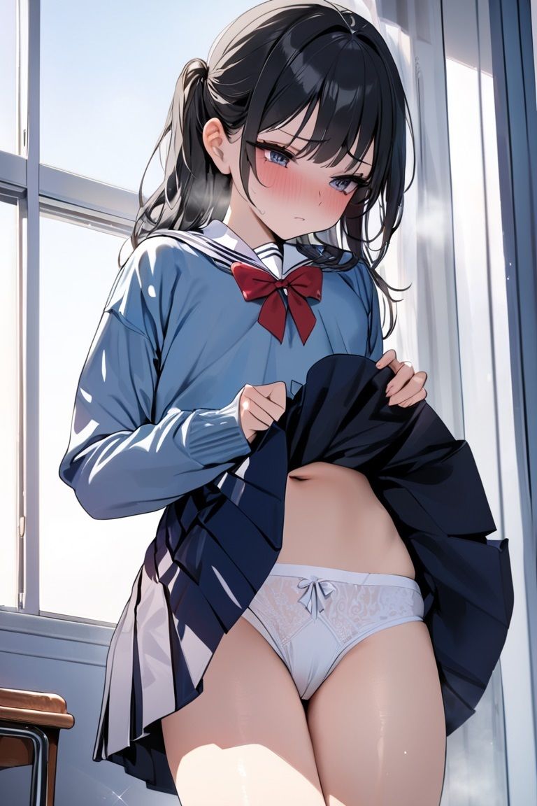 サンプル画像2:屈辱のスカートめくり(poichi factory) [d_376231]