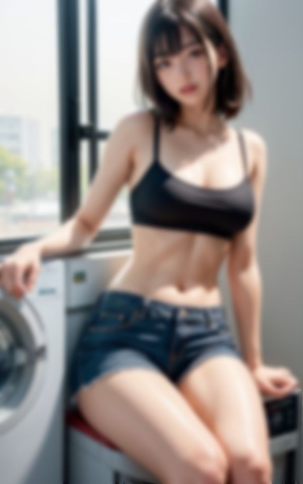 サンプル画像3:美人インストラクターが個室のコインランドリーでエチエチ色仕掛け(魅せるえいあいLABO) [d_376258]