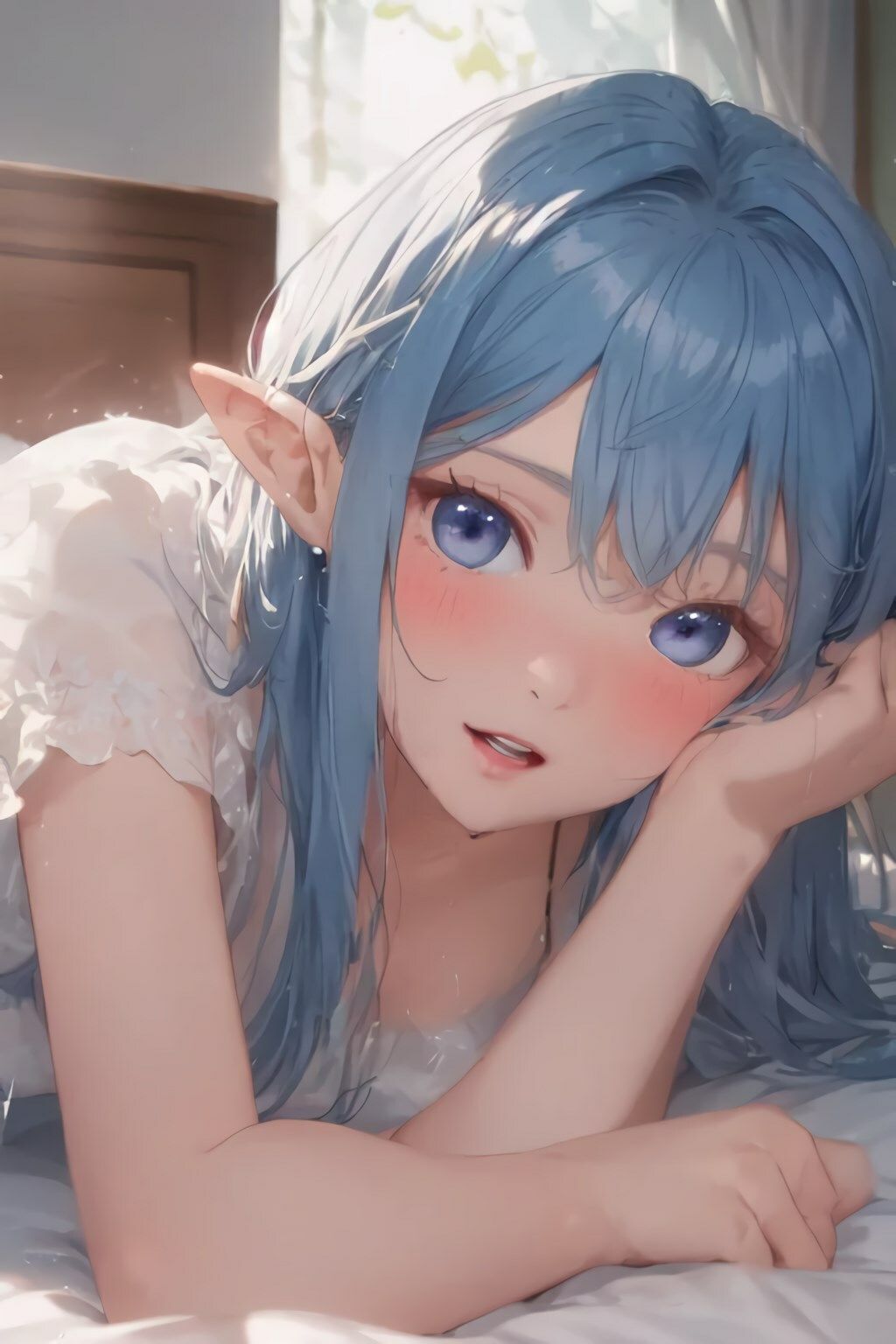 サンプル画像1:青髪エルフちゃんは割とエロい！(Studio.UKY) [d_376275]