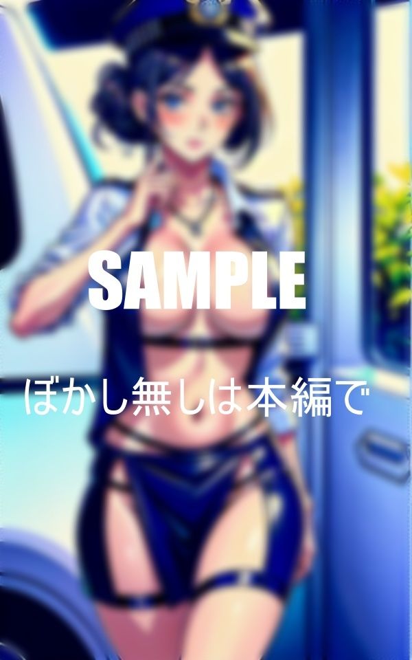 サンプル画像2:若い男が大好物熟女ミニスカポ〇スたちチェリーボーイを狙ってパトカーで若い男たちを物色溢れ出す淫靡な色気の秘部(Uサークル) [d_376428]