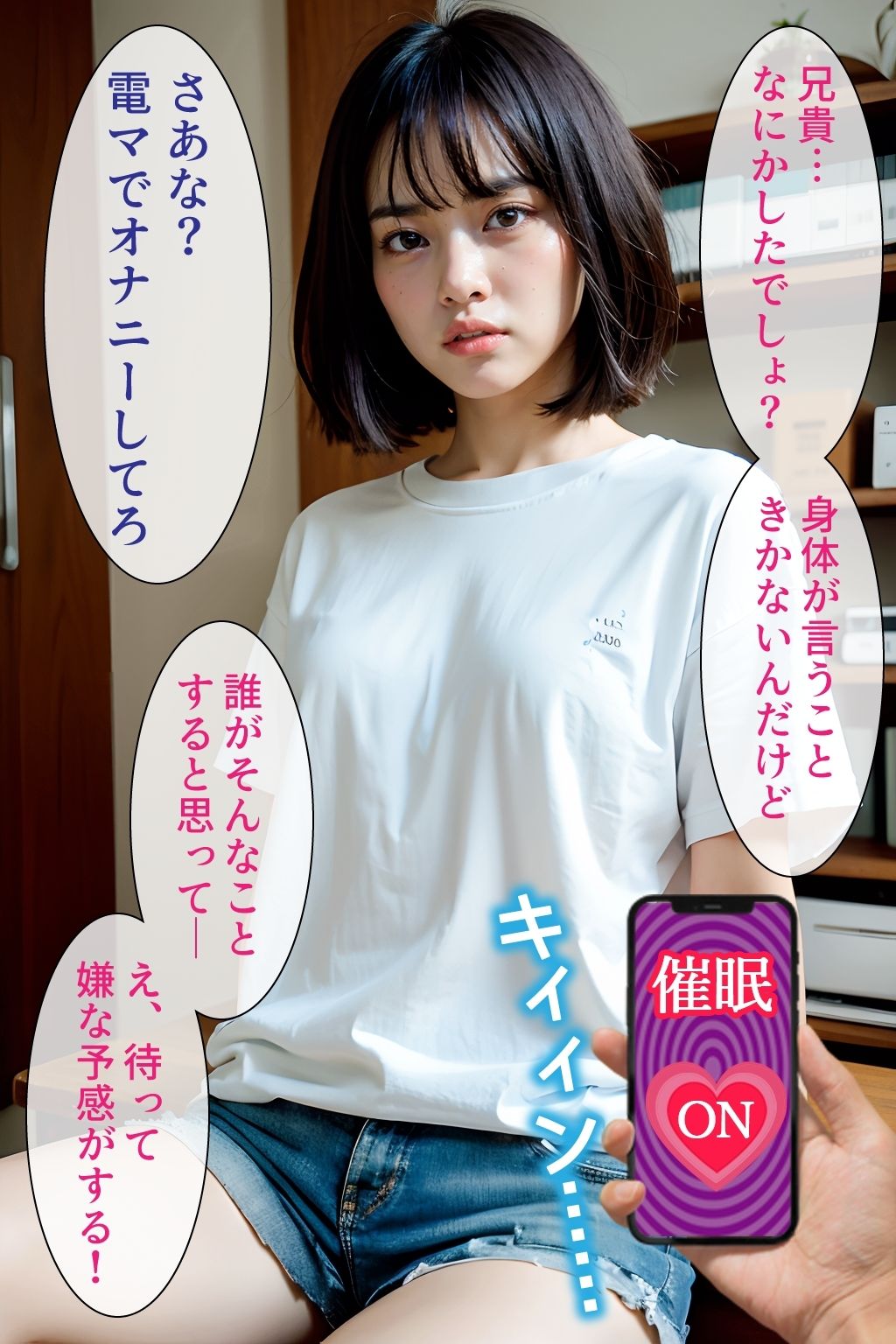 サンプル画像6:【グラビア写真集ベスト100】催●アプリで調教無双3:妹編(官能マンガ（Mスタジオ）) [d_376443]