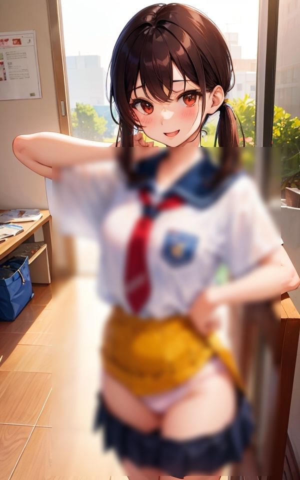 サンプル画像5:大胆な新生活 〜開放的になっちゃダメ？〜(AI美女工房) [d_376493]