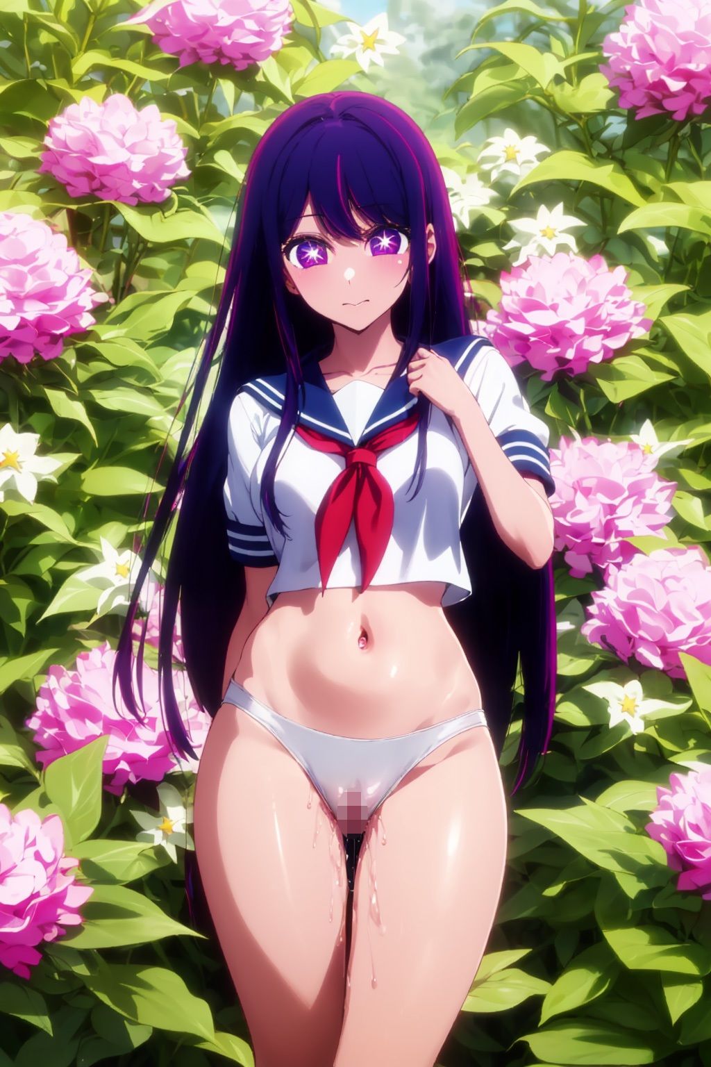 サンプル画像4:推しの子 伝説的アイドル B小町の星野アイ 衝撃のヘアヌード写真集(AI Innovation) [d_376527]