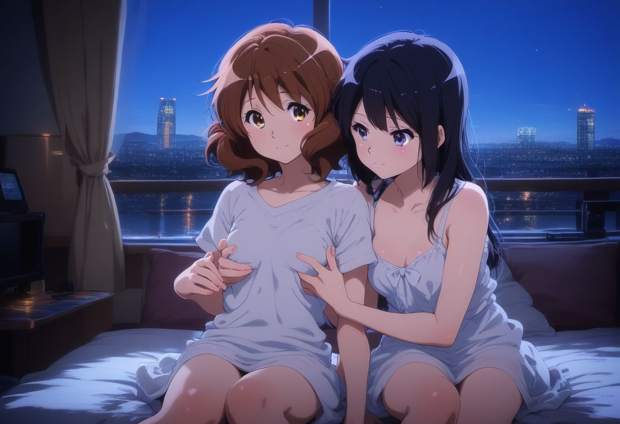 サンプル画像1:黄〇久美子＆高〇麗奈 ホテルエッチ(タカーノ) [d_376668]