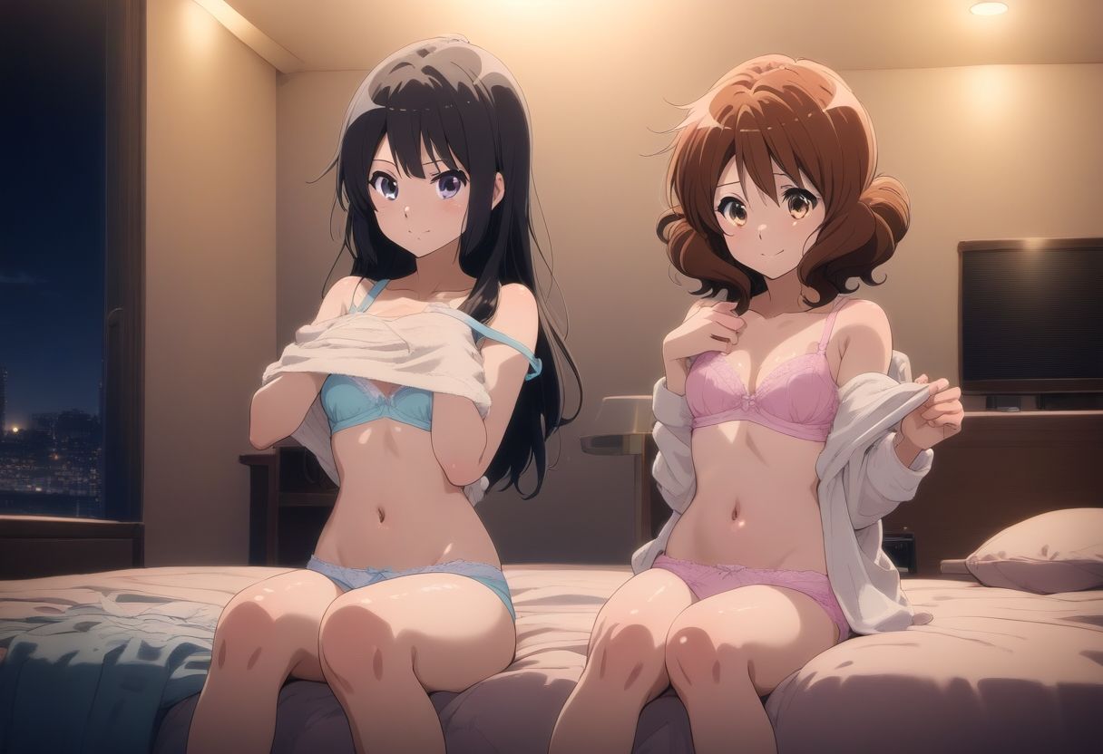 サンプル画像2:黄〇久美子＆高〇麗奈 ホテルエッチ(タカーノ) [d_376668]