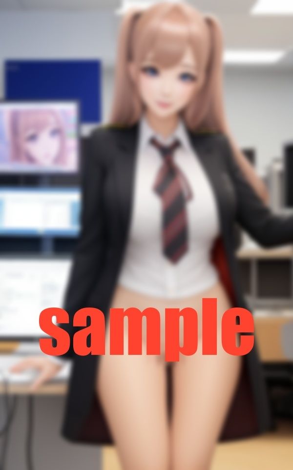 サンプル画像2:会社のパソコンを修理しに来た女性スタッフに下着が見えそうと注意したら激しいもつれあいに(17さく) [d_376684]