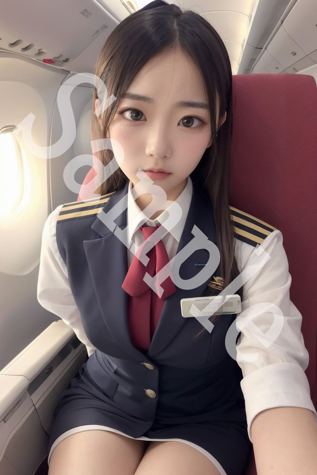 サンプル画像1:女学生 七変化！【No.3 スチュワーデス編】(ユメニッキ) [d_376837]