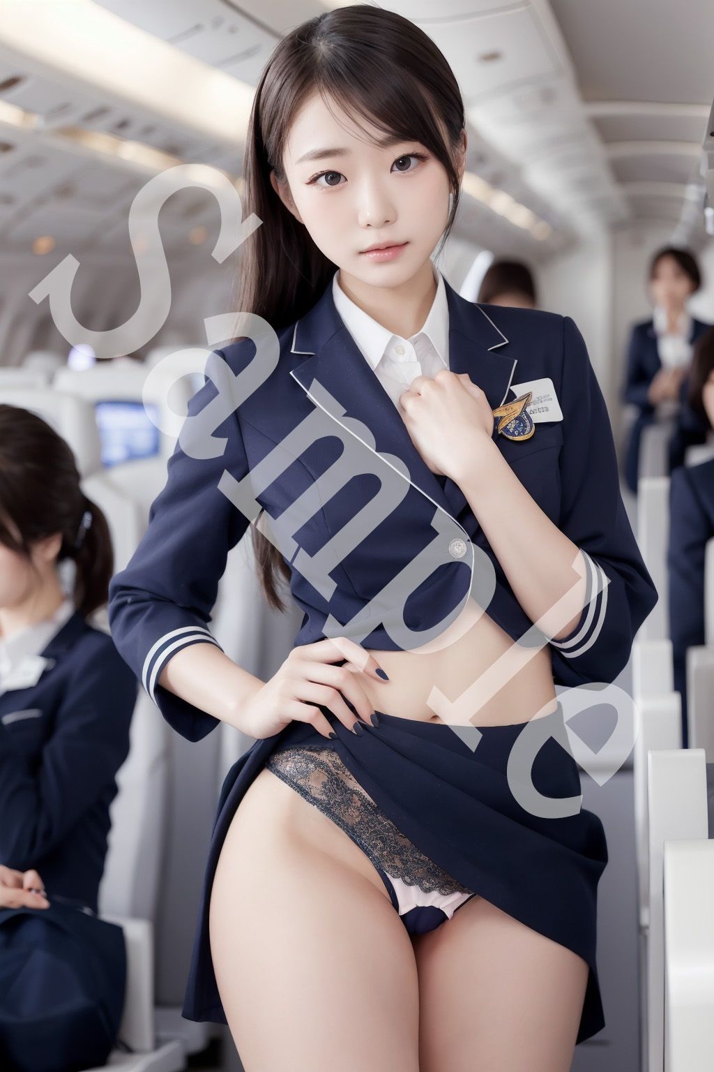 サンプル画像3:女学生 七変化！【No.3 スチュワーデス編】(ユメニッキ) [d_376837]