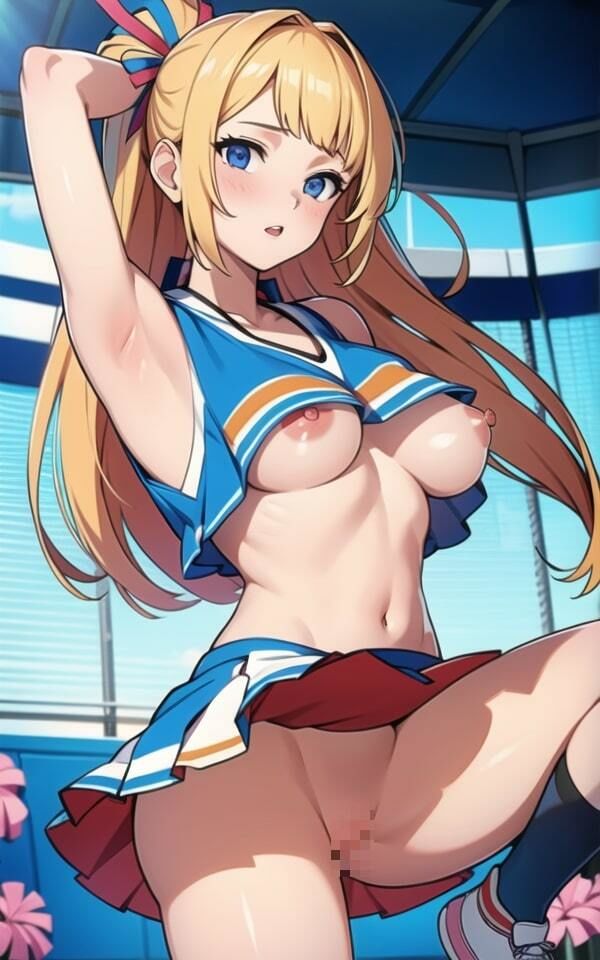 サンプル画像2:ノーブラノーパン チアリーダー(ぬぽんつ) [d_376888]