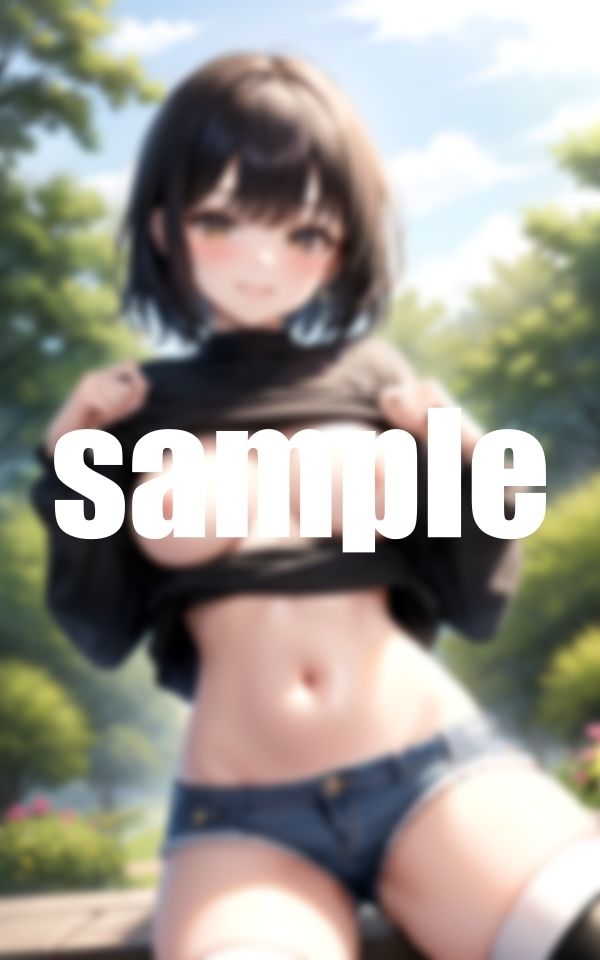 サンプル画像3:バレたらアウトいきなり野外露出(淫乱の海) [d_376906]