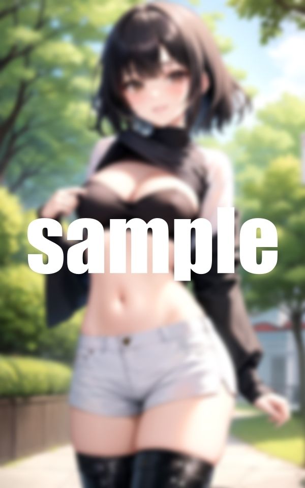 サンプル画像4:バレたらアウトいきなり野外露出(淫乱の海) [d_376906]