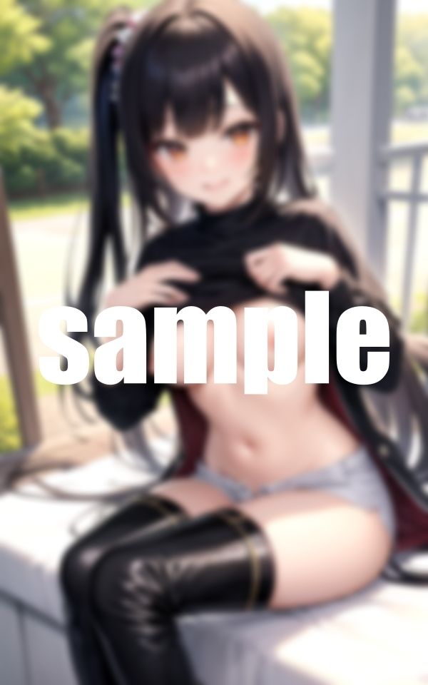 サンプル画像5:バレたらアウトいきなり野外露出(淫乱の海) [d_376906]